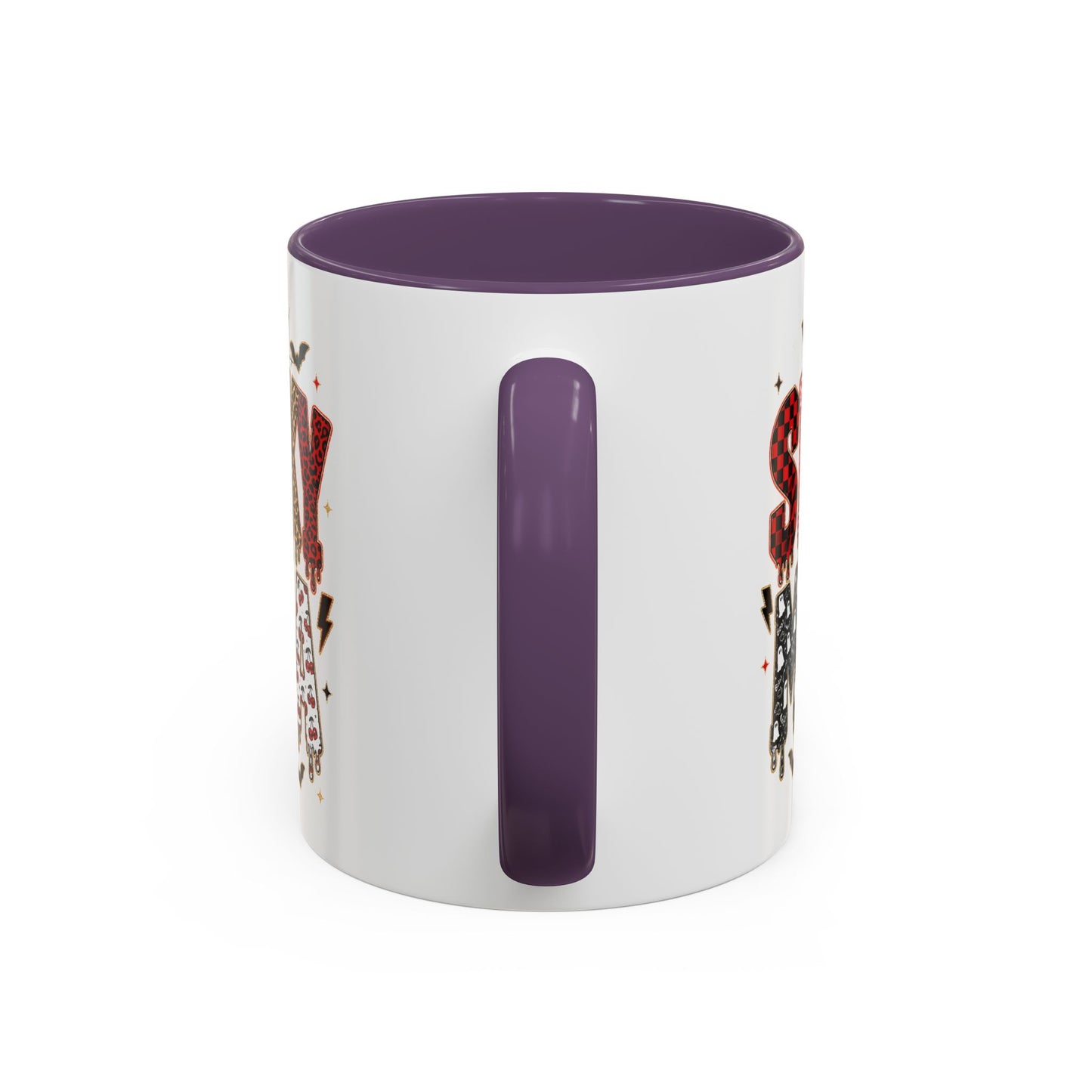 Spooky Mama Accent Coffee Mug — Halloween Ghost Pumpkin 11/15oz