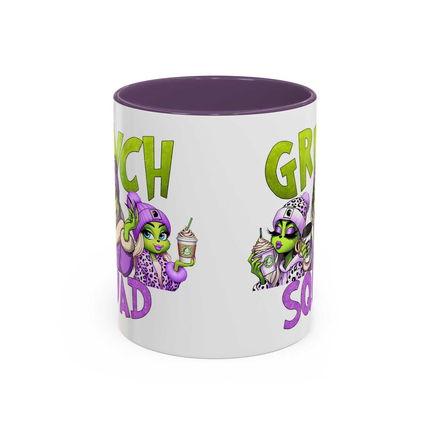 Grinch Squad Coffee Mug — Funny Holiday Green Girl 11/15oz Accent Mug