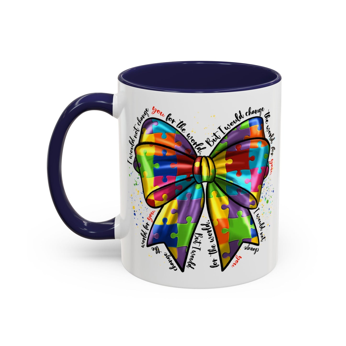 Autism Awareness Puzzle Ribbon Coffee Mug (11/15oz)