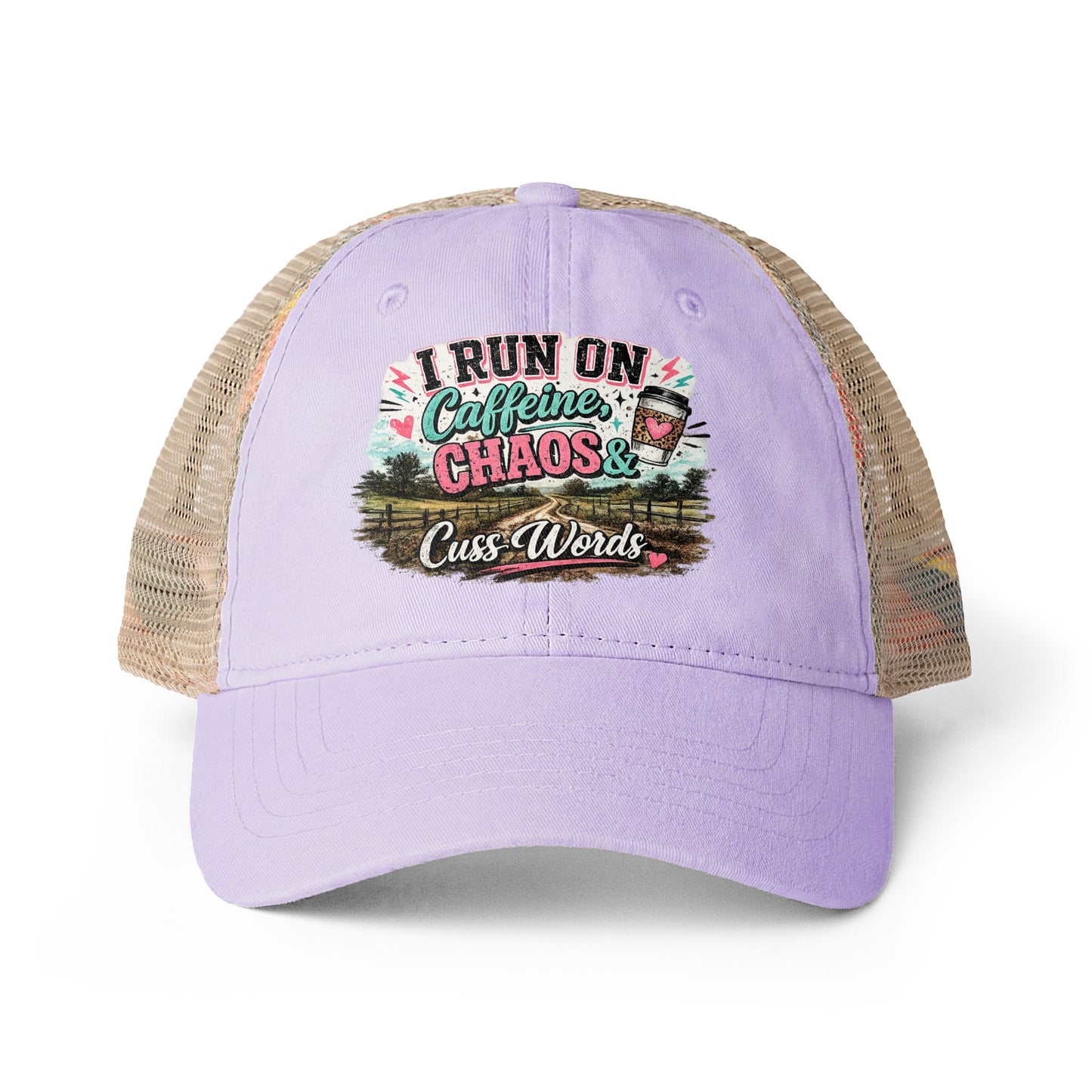 Women's Washed Mesh-Back Cap