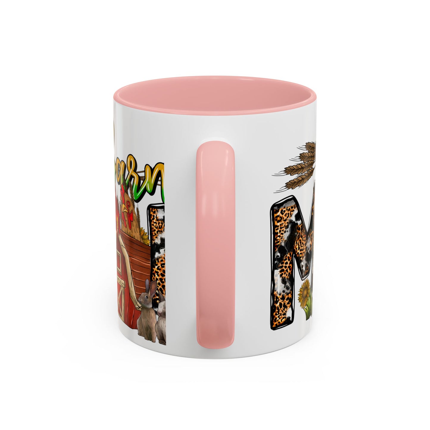 Barn MOM Coffee Mug — Leopard Print Farmhouse Accent Mug (11/15 oz)
