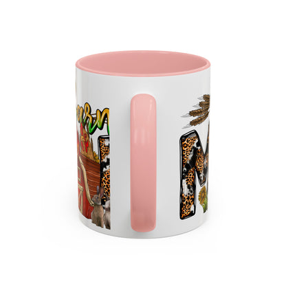 Barn MOM Coffee Mug — Leopard Print Farmhouse Accent Mug (11/15 oz)
