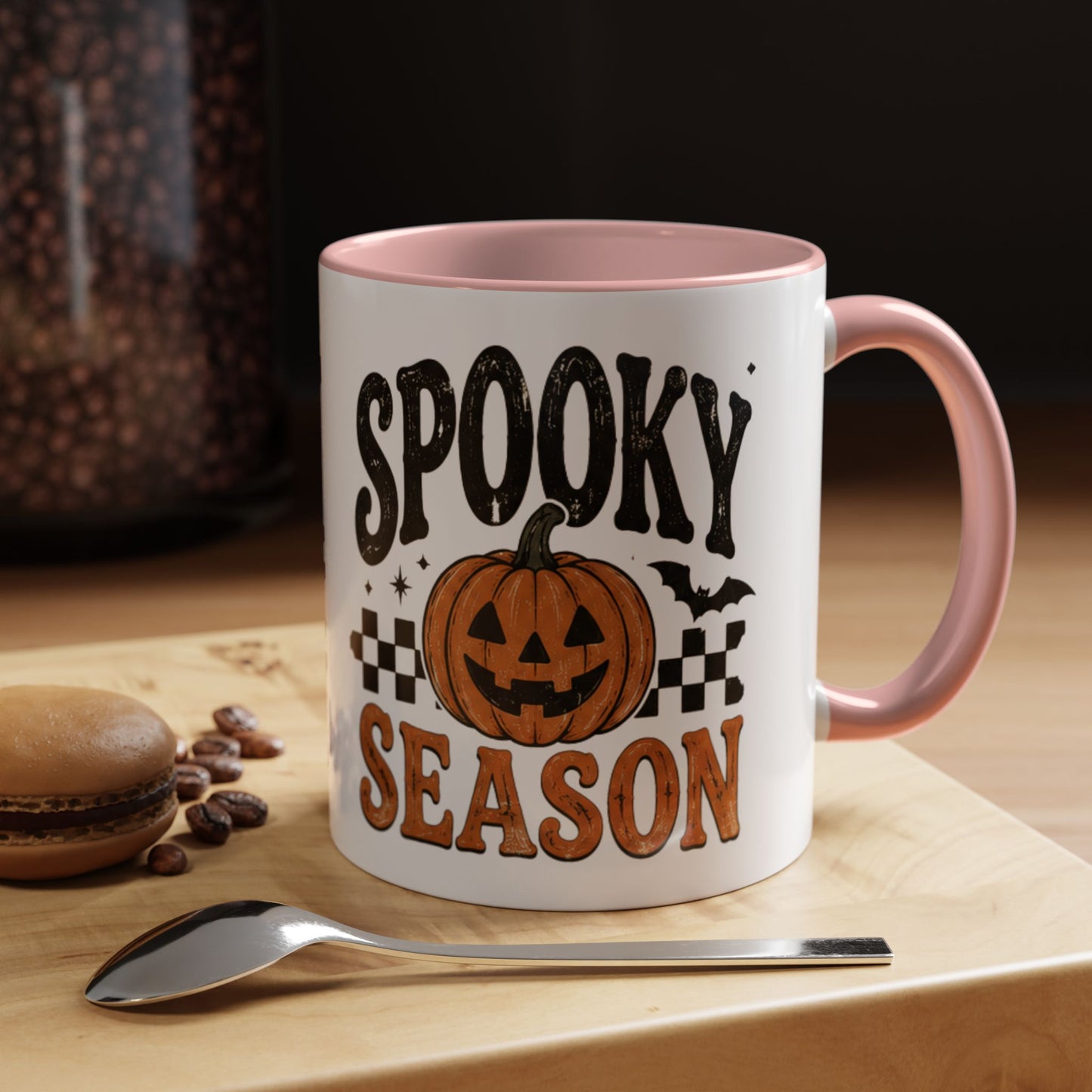 Spooky Season Coffee Mug — Halloween Pumpkin Accent Mug (11/15oz)