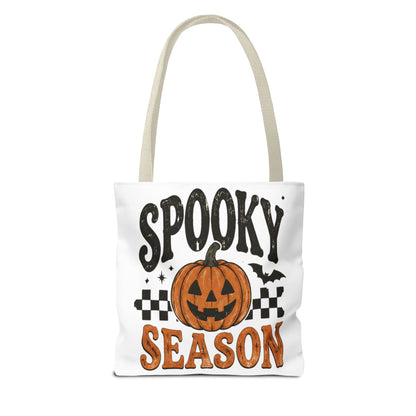 Spooky Season Pumpkin Tote Bag — Halloween Trick-or-Treat Shopper