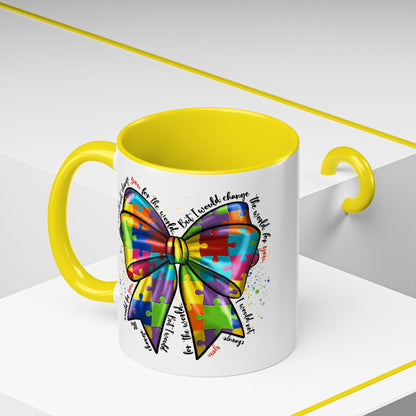 Autism Awareness Puzzle Ribbon Coffee Mug (11/15oz)