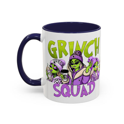 Grinch Squad Coffee Mug — Funny Holiday Green Girl 11/15oz Accent Mug