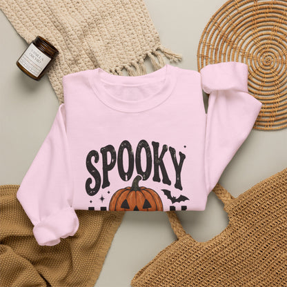 Spooky Season Sweatshirt — Pumpkin Jack-O'-Lantern Halloween Crewneck