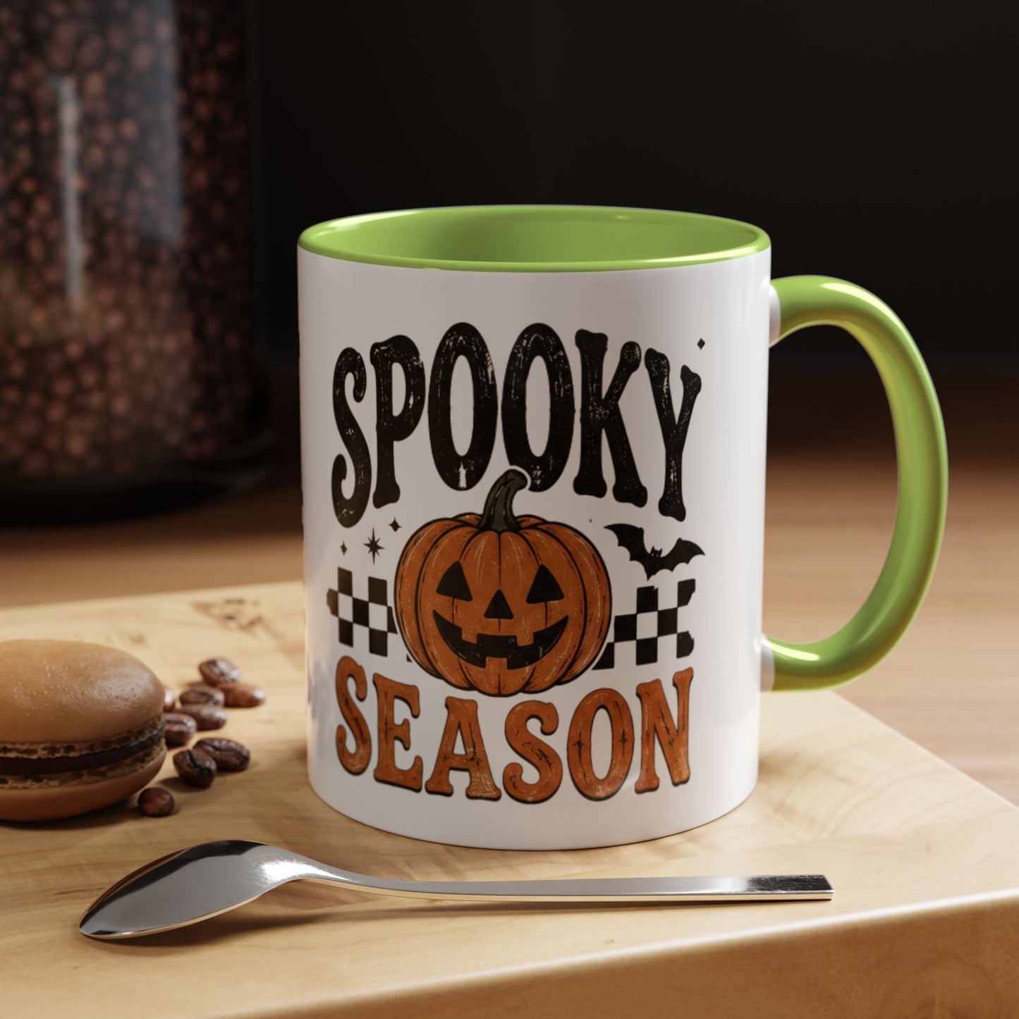 Spooky Season Coffee Mug — Halloween Pumpkin Accent Mug (11/15oz)