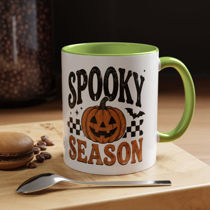 Spooky Season Coffee Mug — Halloween Pumpkin Accent Mug (11/15oz)