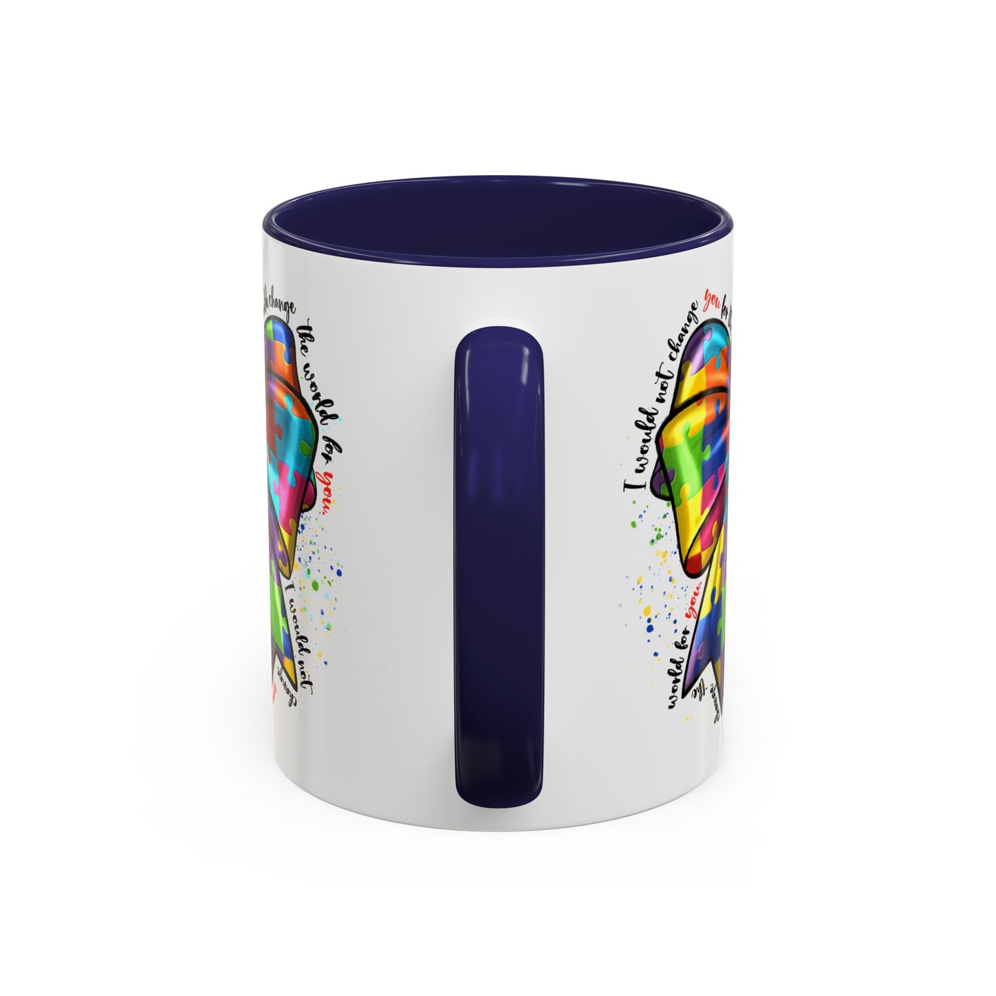 Autism Awareness Puzzle Ribbon Coffee Mug (11/15oz)