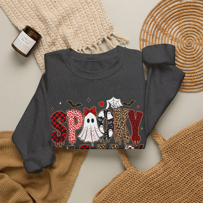 Spooky Mama Sweatshirt — Cute Halloween Ghosts & Pumpkin Graphic