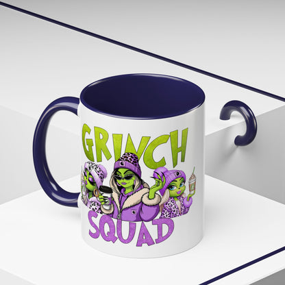 Grinch Squad Coffee Mug — Funny Holiday Green Girl 11/15oz Accent Mug