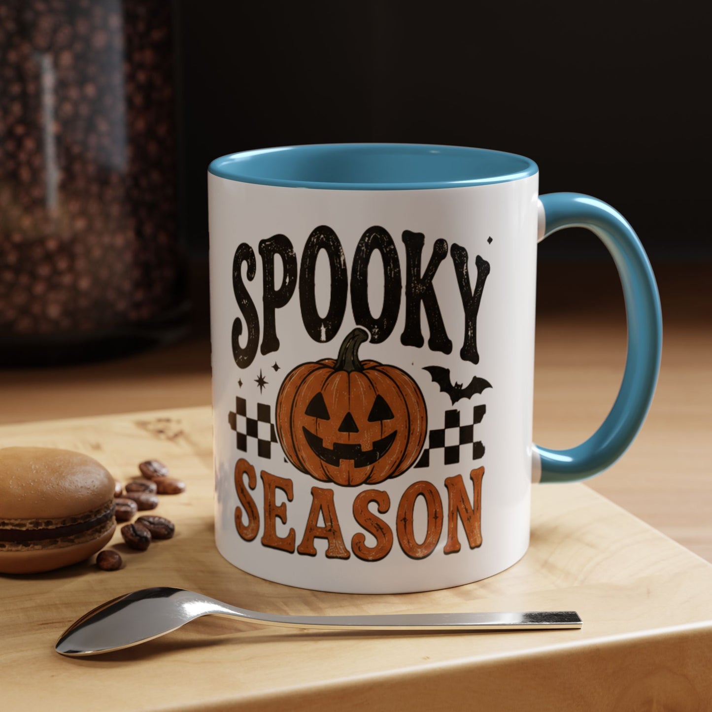 Spooky Season Coffee Mug — Halloween Pumpkin Accent Mug (11/15oz)
