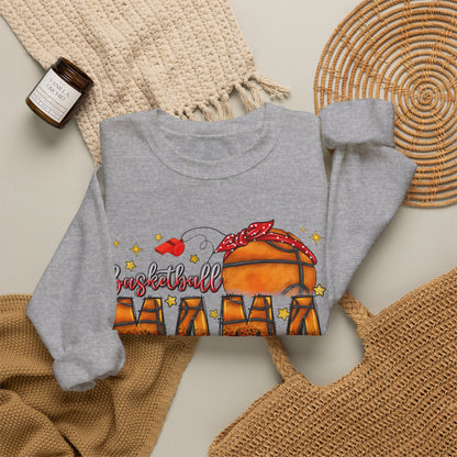 Basketball Mama Sweatshirt — Women's Basketball Mom Crewneck