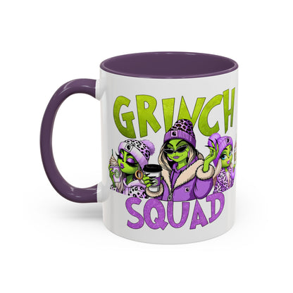 Grinch Squad Coffee Mug — Funny Holiday Green Girl 11/15oz Accent Mug