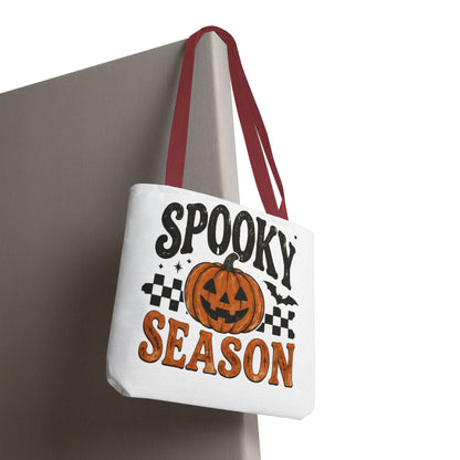 Spooky Season Pumpkin Tote Bag — Halloween Trick-or-Treat Shopper