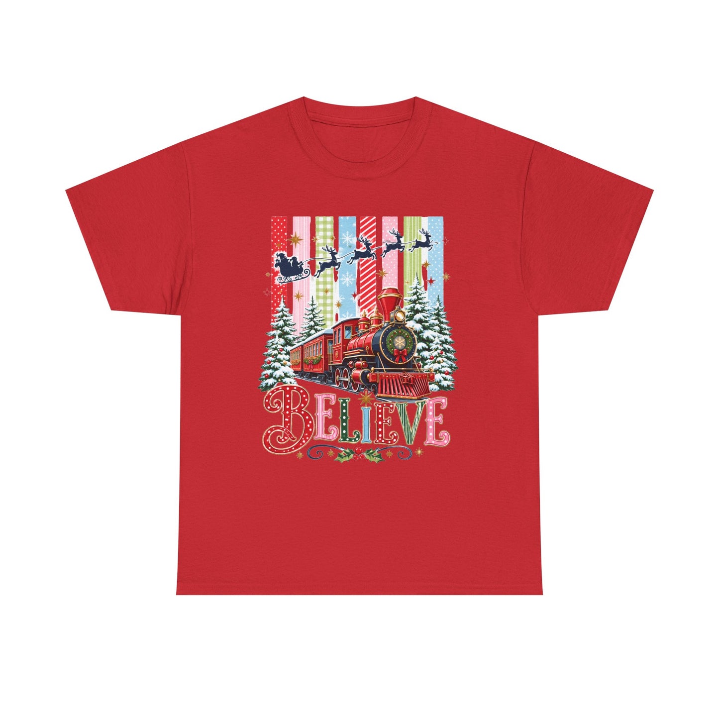 Believe Christmas Train T-Shirt