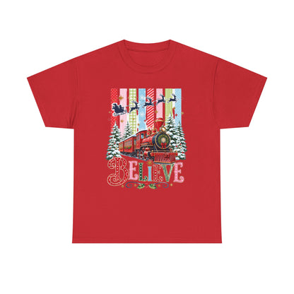 Believe Christmas Train T-Shirt