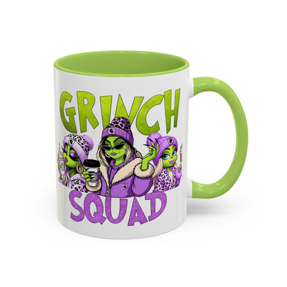 Grinch Squad Coffee Mug — Funny Holiday Green Girl 11/15oz Accent Mug