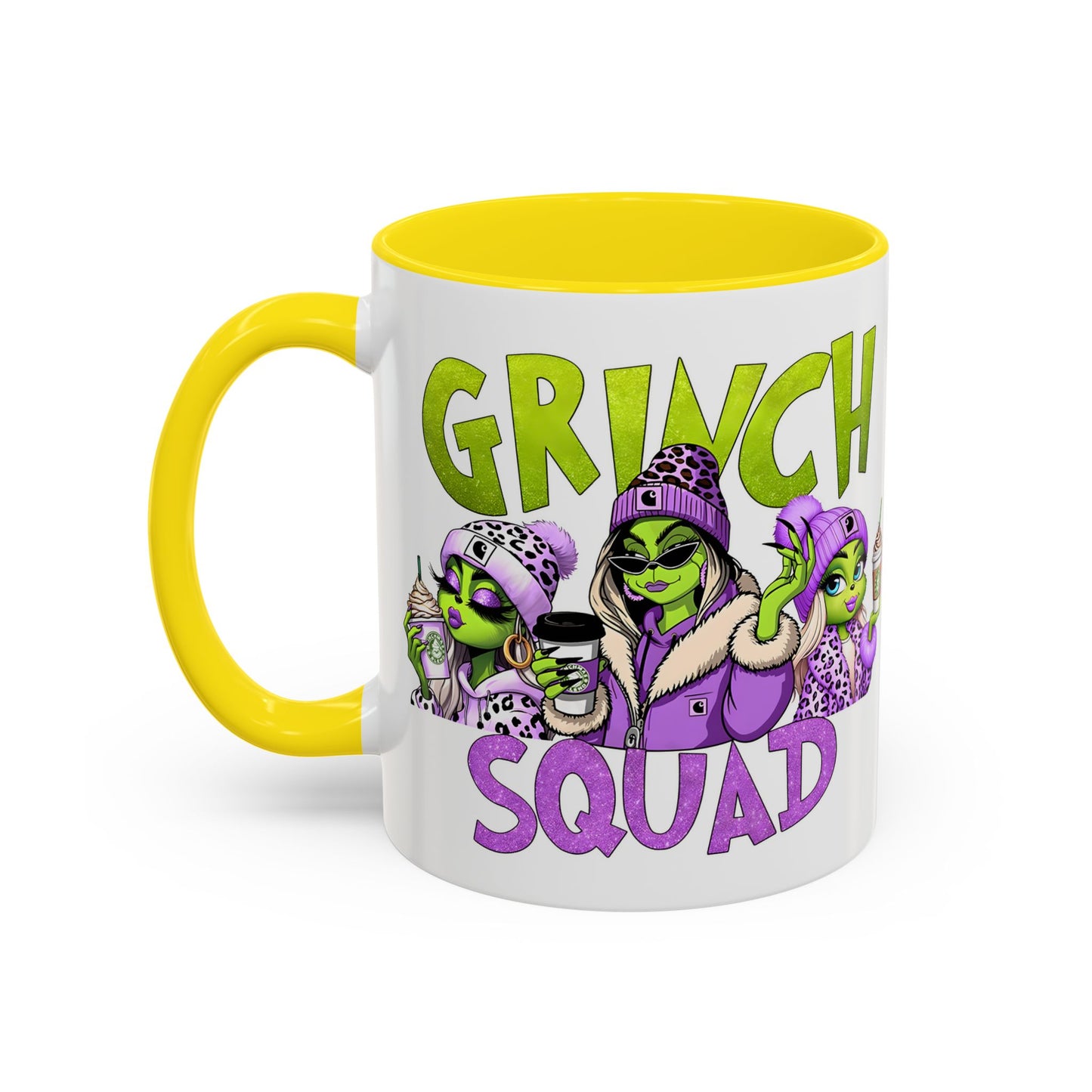 Grinch Squad Coffee Mug — Funny Holiday Green Girl 11/15oz Accent Mug