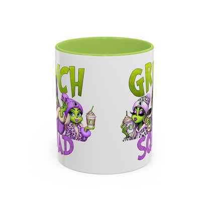 Grinch Squad Coffee Mug — Funny Holiday Green Girl 11/15oz Accent Mug