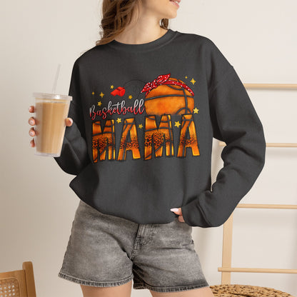 Basketball Mama Sweatshirt — Women's Basketball Mom Crewneck