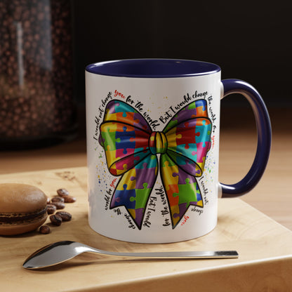 Autism Awareness Puzzle Ribbon Coffee Mug (11/15oz)