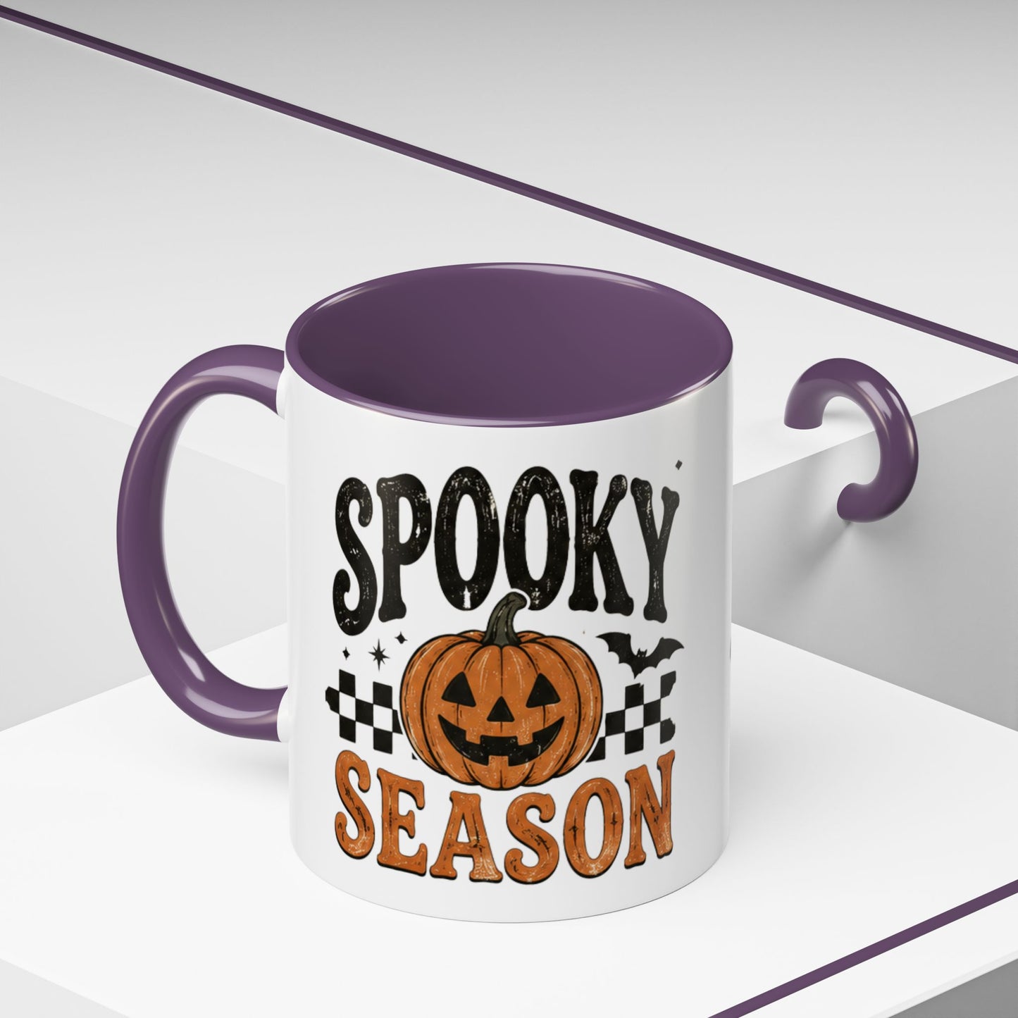 Spooky Season Coffee Mug — Halloween Pumpkin Accent Mug (11/15oz)