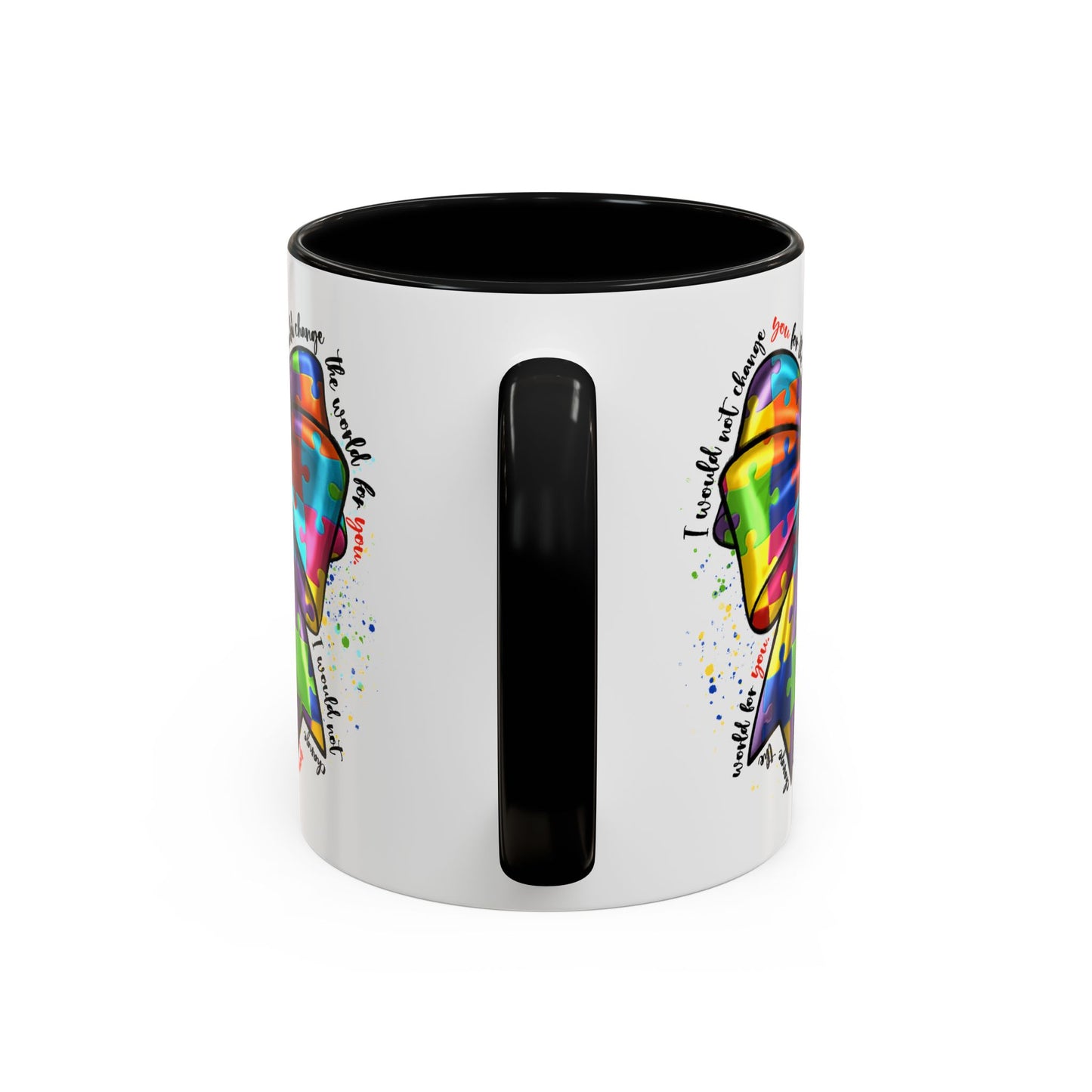 Autism Awareness Puzzle Ribbon Coffee Mug (11/15oz)