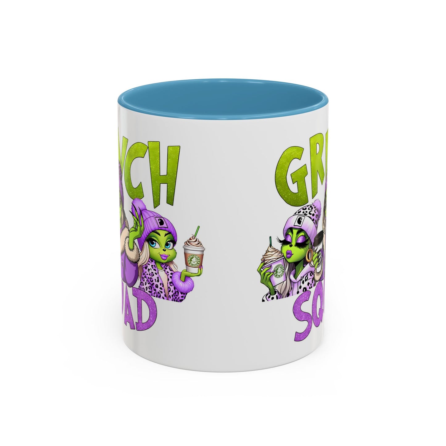 Grinch Squad Coffee Mug — Funny Holiday Green Girl 11/15oz Accent Mug