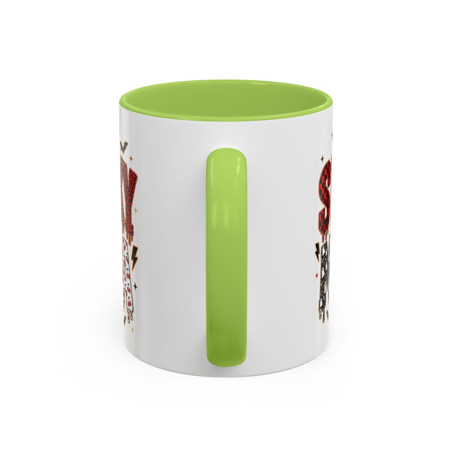 Spooky Mama Accent Coffee Mug — Halloween Ghost Pumpkin 11/15oz