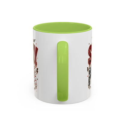 Spooky Mama Accent Coffee Mug — Halloween Ghost Pumpkin 11/15oz
