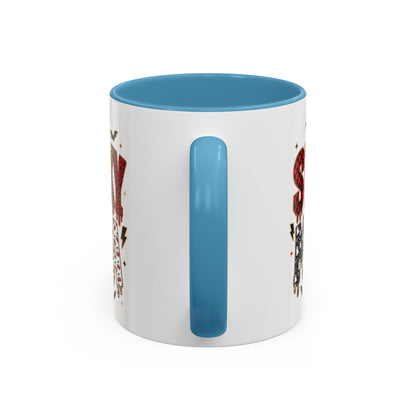 Spooky Mama Accent Coffee Mug — Halloween Ghost Pumpkin 11/15oz