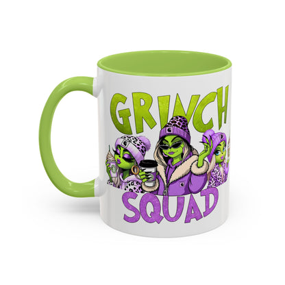 Grinch Squad Coffee Mug — Funny Holiday Green Girl 11/15oz Accent Mug