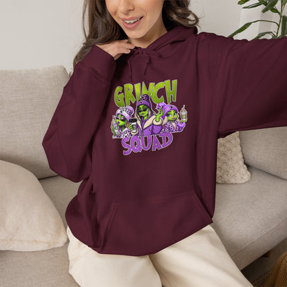 Grinch Squad Hoodie — Funny Holiday Christmas Sweatshirt