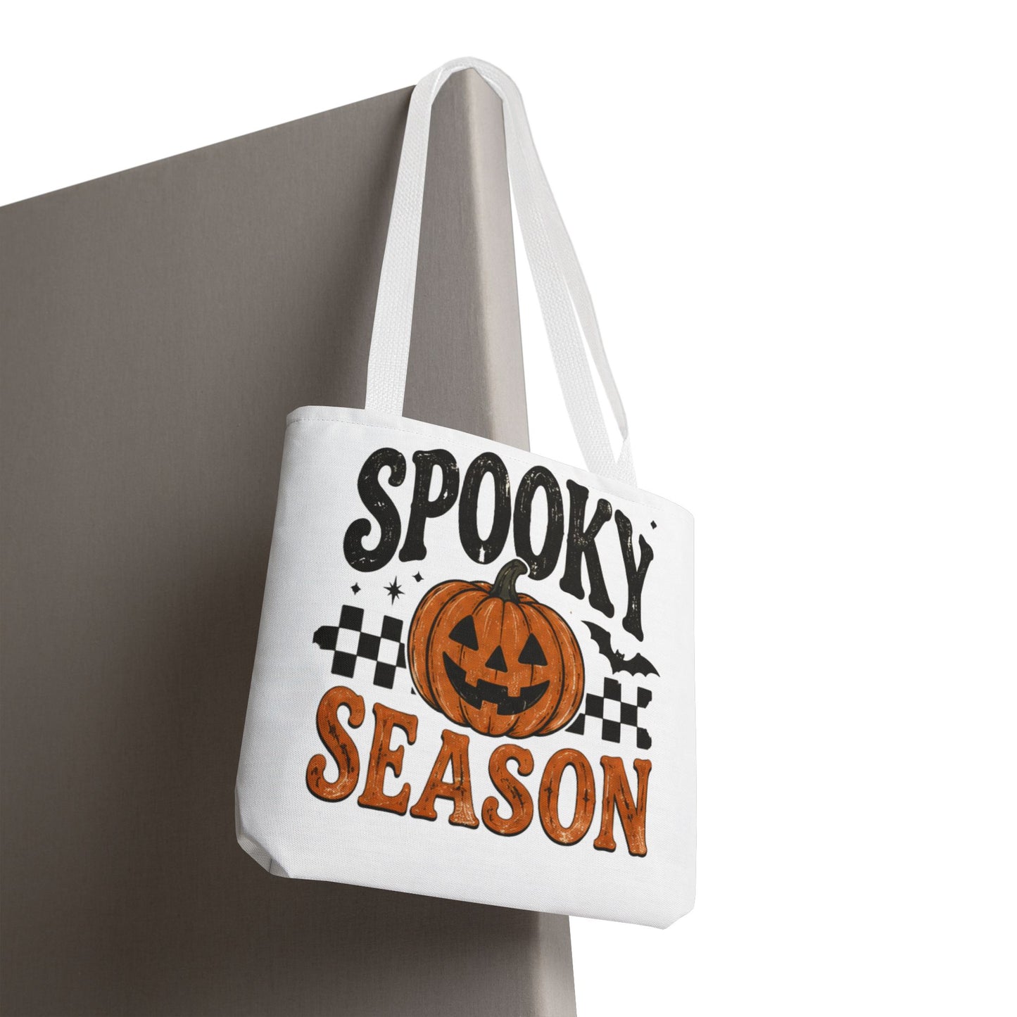 Spooky Season Pumpkin Tote Bag — Halloween Trick-or-Treat Shopper