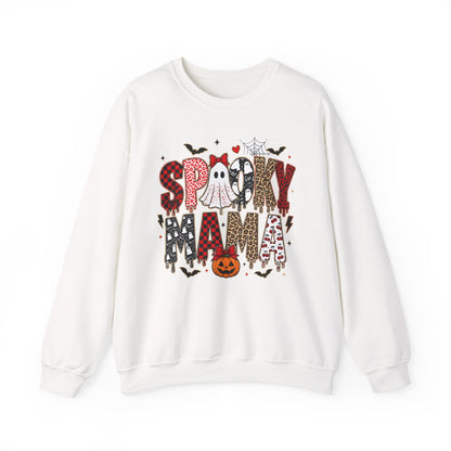 Spooky Mama Sweatshirt — Cute Halloween Ghosts & Pumpkin Graphic