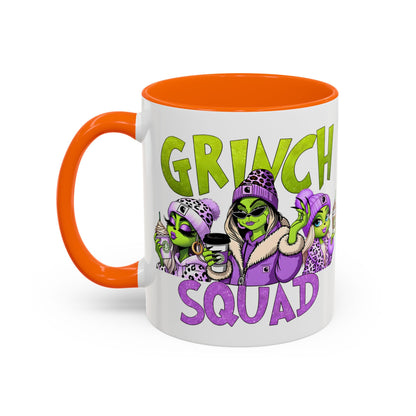 Grinch Squad Coffee Mug — Funny Holiday Green Girl 11/15oz Accent Mug