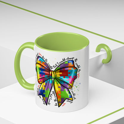 Autism Awareness Puzzle Ribbon Coffee Mug (11/15oz)