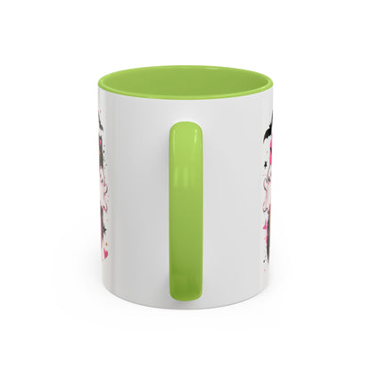 Halloween Pink Pumpkin Coffee Mug — Cute Ghosts & Bow Accent Mug (11/15oz)
