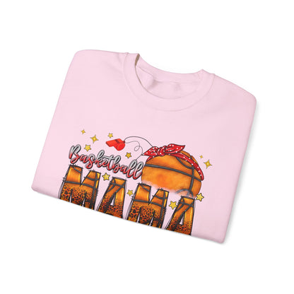Basketball Mama Sweatshirt — Women's Basketball Mom Crewneck
