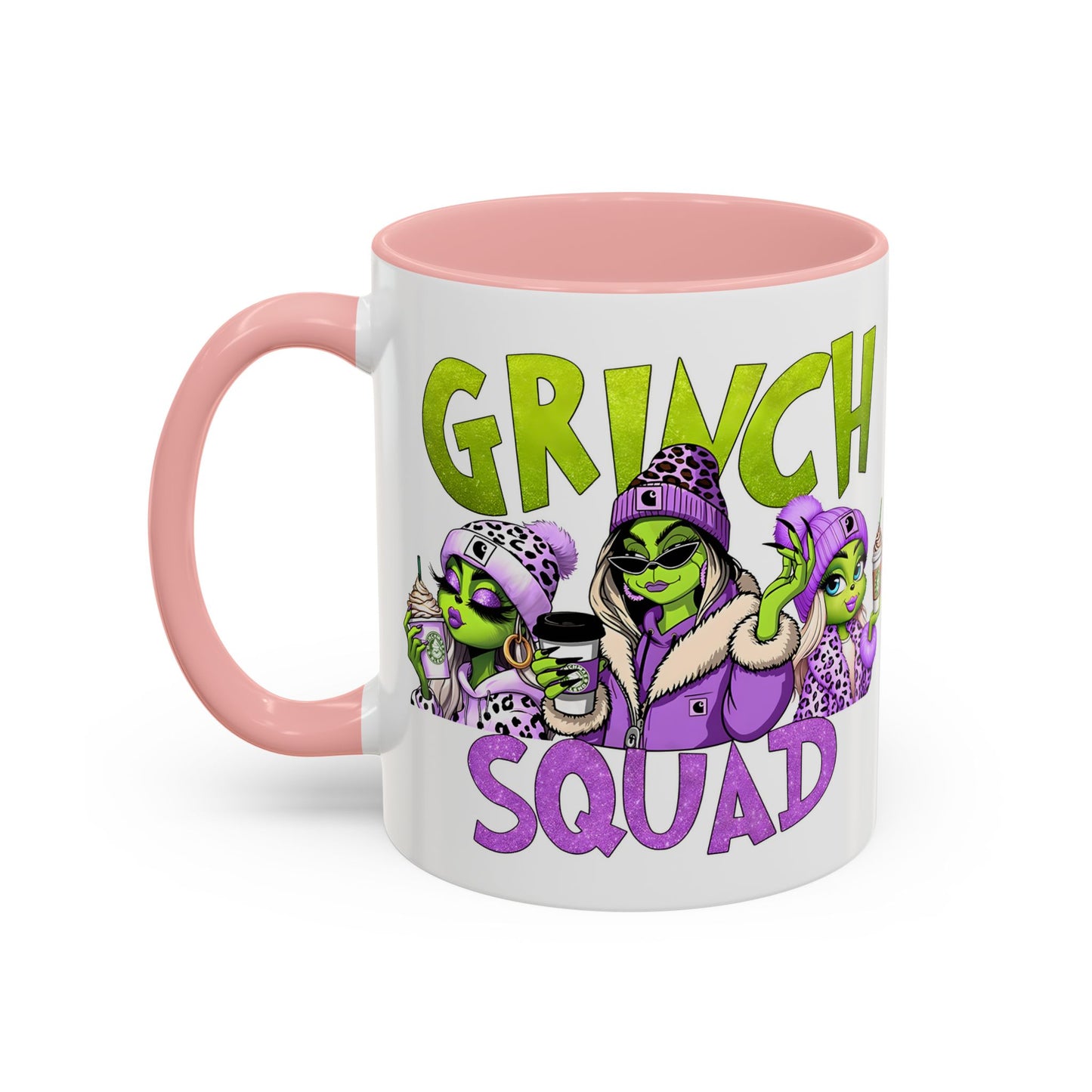 Grinch Squad Coffee Mug — Funny Holiday Green Girl 11/15oz Accent Mug