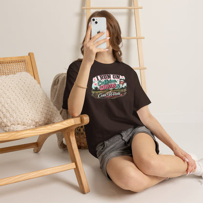 “I Run on Caffeine, Chaos & Cuss Words” Graphic Tee