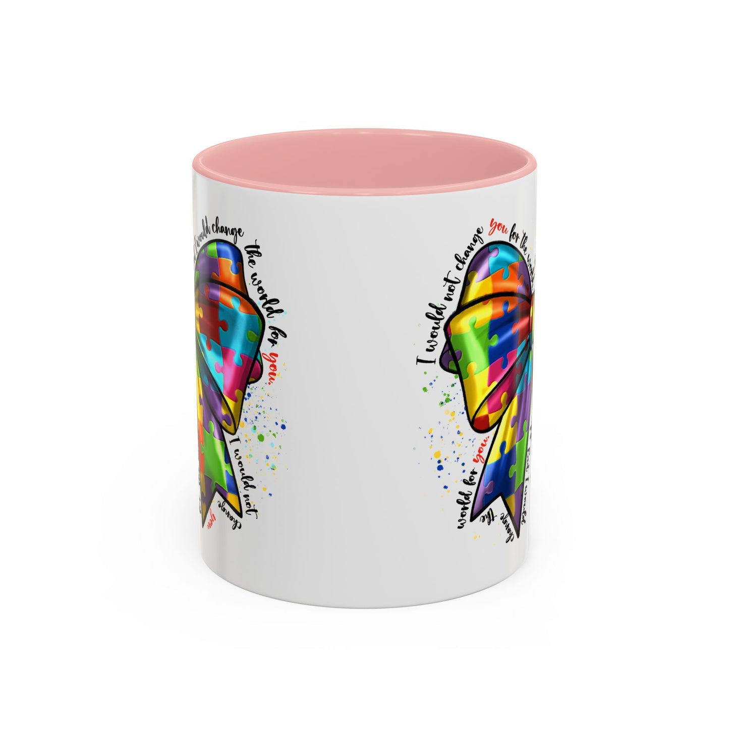 Autism Awareness Puzzle Ribbon Coffee Mug (11/15oz)