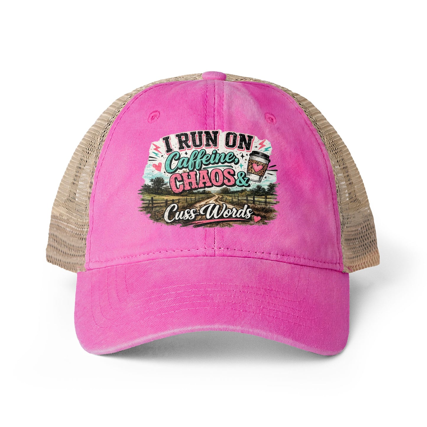 Women's Washed Mesh-Back Cap