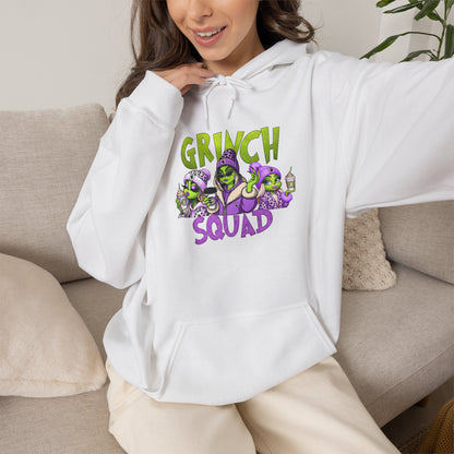 Grinch Squad Hoodie — Funny Holiday Christmas Sweatshirt