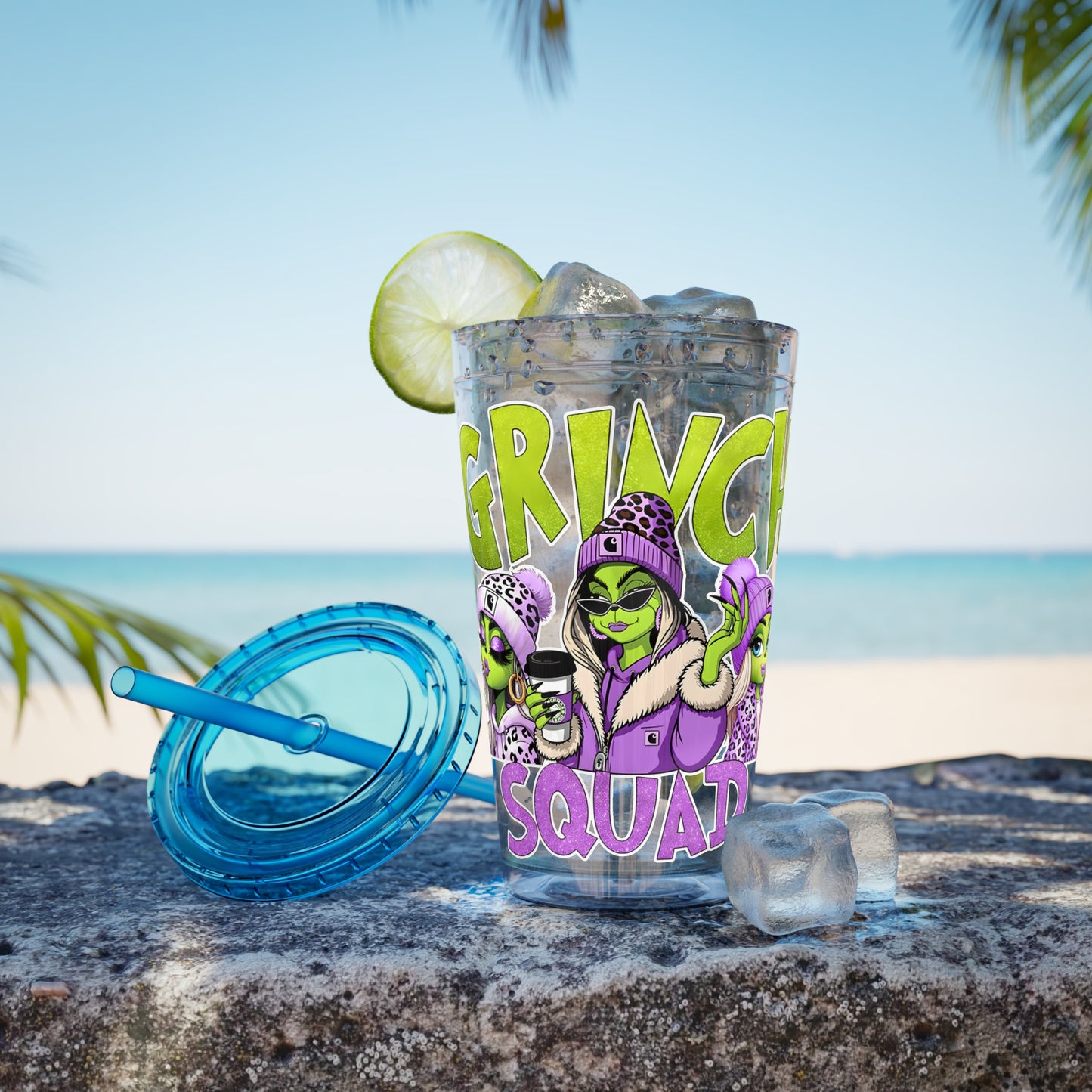 Sunsplash Tumbler with Straw, 16oz
