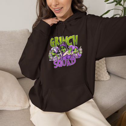 Grinch Squad Hoodie — Funny Holiday Christmas Sweatshirt