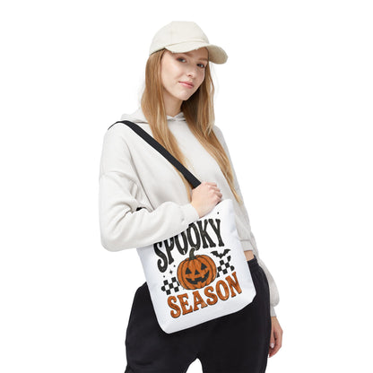 Spooky Season Pumpkin Tote Bag — Halloween Trick-or-Treat Shopper