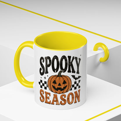 Spooky Season Coffee Mug — Halloween Pumpkin Accent Mug (11/15oz)